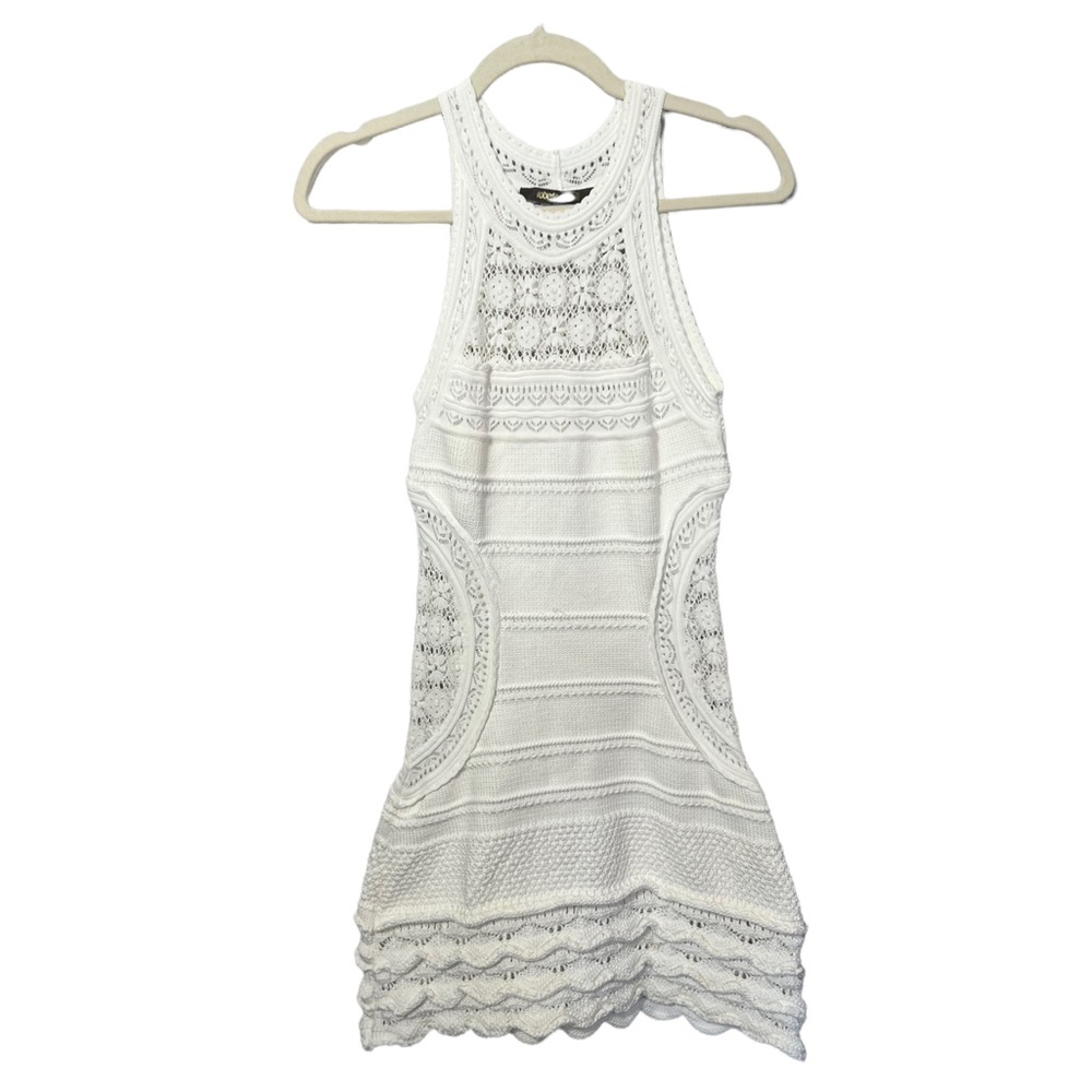 Roberto Cavalli White Crochet Dress